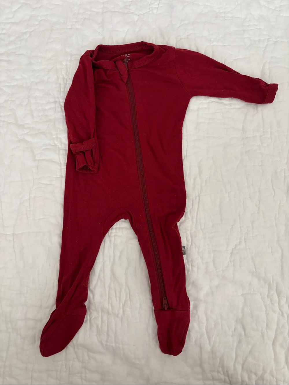 Kyte BABY Red Zip Footed One-Piece